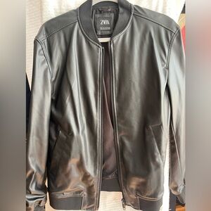 Zara leather jacket